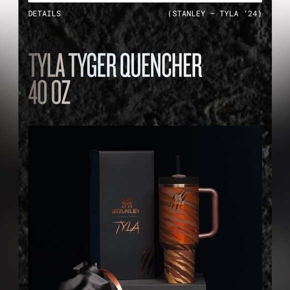 Stanley X Tyla Tyger 40oz Tumbler, Limited Edition! NWT. New in box - Picture 2 of 5